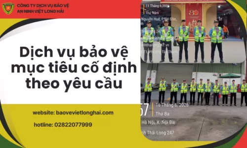 Dịch vụ bảo vệ mục tiêu cố định theo yêu cầu